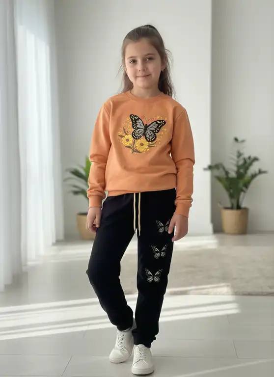 ست گلدوزی پروانه