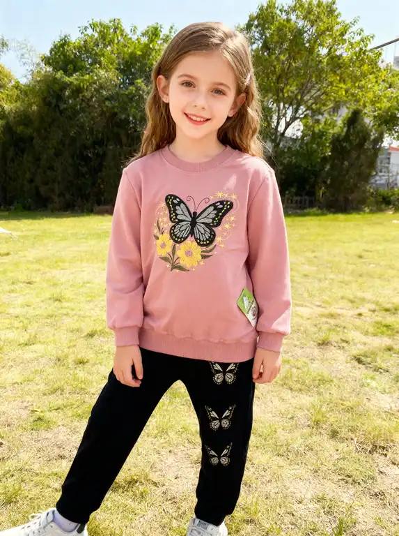 ست گلدوزی پروانه ۲